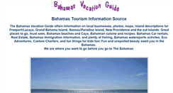 Desktop Screenshot of news.bahamasvacationguide.com